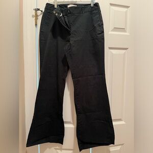*missing tag, probably a size 10 (see photo) LOFT wide leg black pants